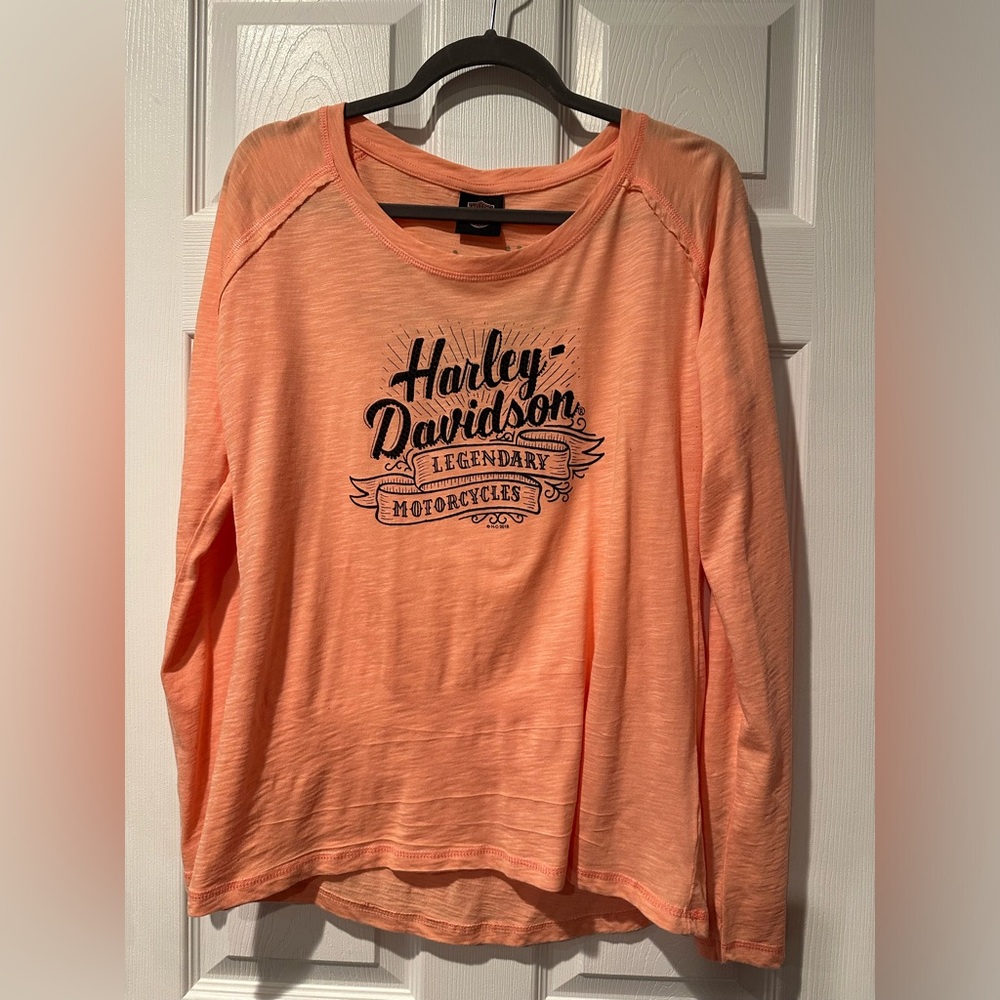 Harley Davidson Long Sleeved Tee, Sz Large